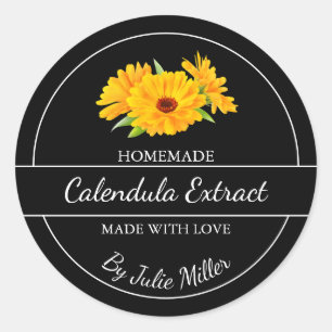 Simple Homemade Calendula Extract Label