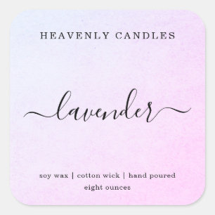 Simple Homemade Candle Sticker Labels