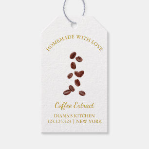 Simple Homemade Coffee Extract Hang Tag l White