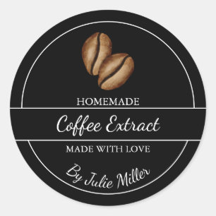 Simple Homemade Coffee Extract Label