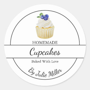 Simple Homemade Cupcakes Label
