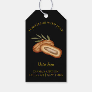 Simple Homemade Date Jam Hang Tag l Black