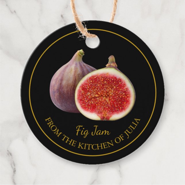 Simple Homemade Fig Jam Hang Tag (Front)