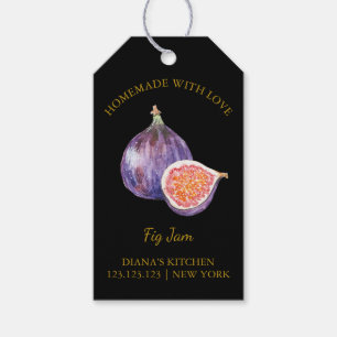 Simple Homemade Fig Jam Hang Tag l Black
