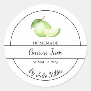 Simple Homemade Guava Jam Label