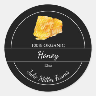 Simple Homemade Honeycomb Honey Label