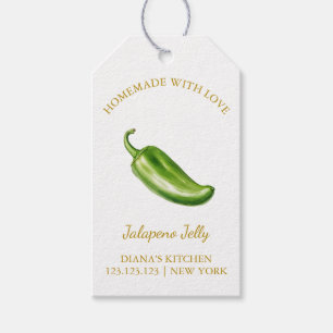 Simple Homemade Jalapeno Jelly Hang Tag White