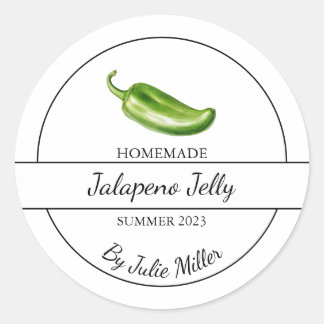 Simple Homemade Jalapeno Jelly Label