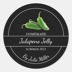 Simple Homemade Jalapeno Jelly Label