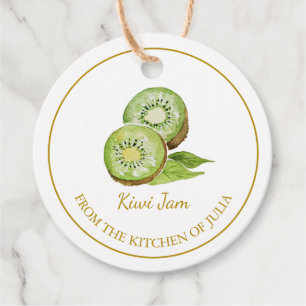 Simple Homemade Kiwi Jam Hang Tag l White