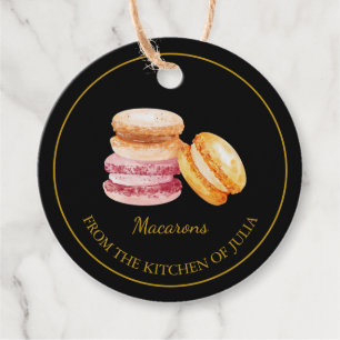 Simple Homemade Macarons Hang Tag l Black
