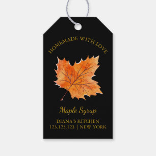 Simple Homemade Maple Syrup Hang Tag l Black