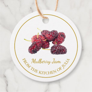 Simple Homemade Mulberry Jam Hang Tag