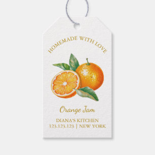 Simple Homemade Orange Jam Hang Tag l White