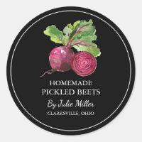 Simple Homemade Pickled Beet Label