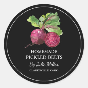 Simple Homemade Pickled Beet Label