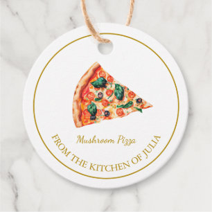 Simple Homemade Pizza Hang Tag l White