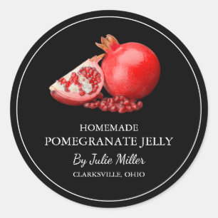 Simple Homemade Pomegranate Jelly Label