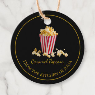 Simple Homemade Popcorn Hang Tag l White