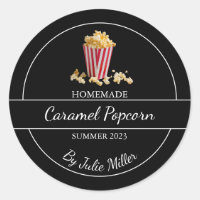 Simple Homemade Popcorn Label
