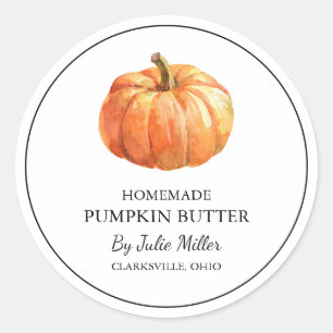 Simple Homemade Pumpkin Butter Label