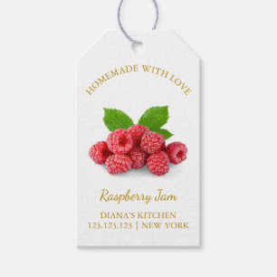 Simple Homemade Raspberry Jam Hang Tag l White