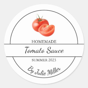 Simple Homemade Tomato Sauce Label