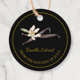 Simple Homemade Vanilla Extract Hang Tag l White