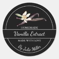 Simple Homemade Vanilla Extract Label