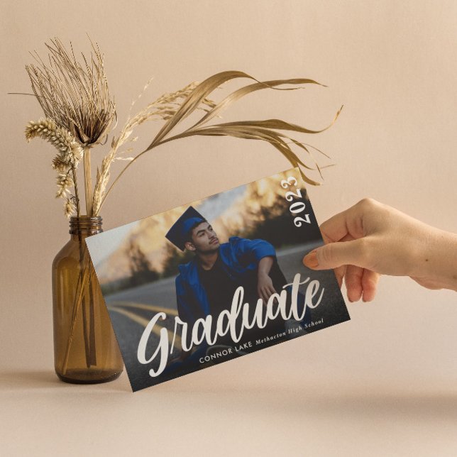 Simple Horizontal Photo 2023 Graduation Party Invitation (Creator Uploaded)
