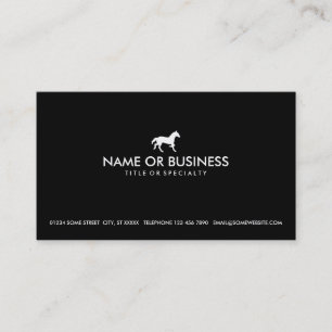 simple horse business card