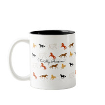 Simple Horse Pattern with Name Personalization 