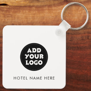 Simple Hotel Logo and Name Keychain