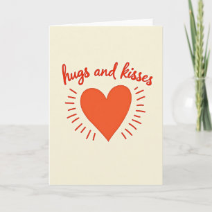 Simple Hugs And Kisses Card