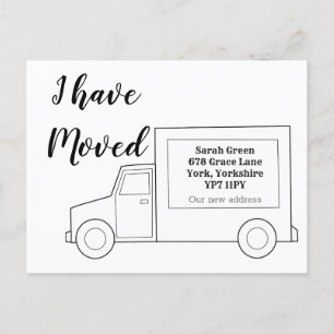 Simple I Have Moved Moving Announcement Postcard