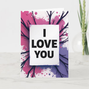Simple I Love You Branches Card