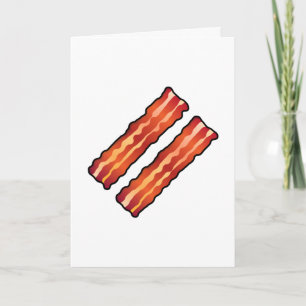 Simple I Love you more than Bacon Card