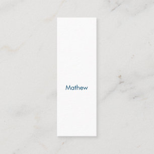 Simple initial letter monogram add your name Latte Calling Card