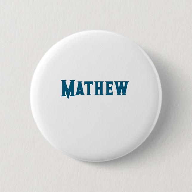 simple initial letter monogram add your name lett  2 inch round button (Front)