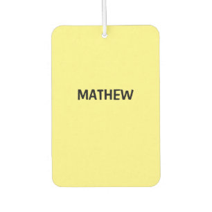 simple initial letter monogram add your name lett  air freshener
