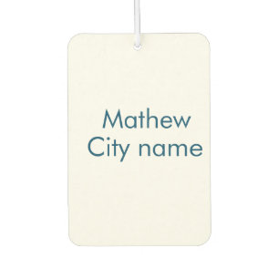 simple initial letter monogram add your name lett air freshener