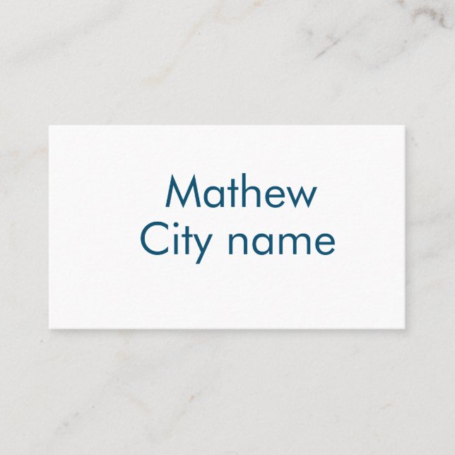 simple initial letter monogram add your name lett  business card (Front)