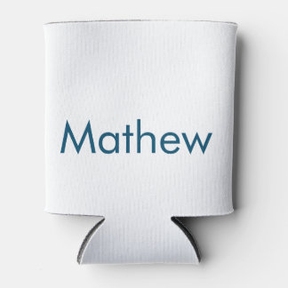 simple initial letter monogram add your name lett can cooler
