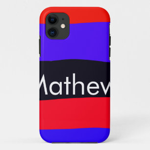simple initial letter monogram add your name lett iPhone 11 case