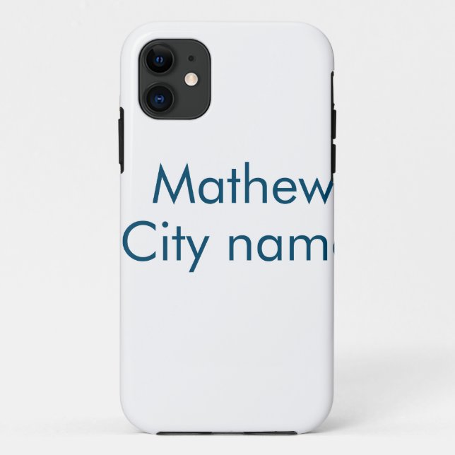 simple initial letter monogram add your name lett  Case-Mate iPhone case (Back)