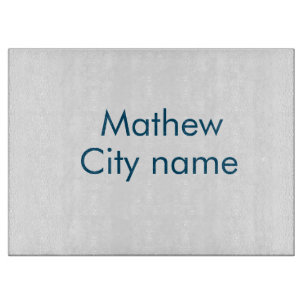 simple initial letter monogram add your name lett  cutting board