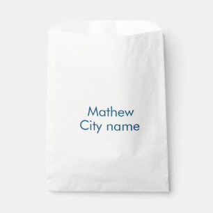 simple initial letter monogram add your name lett favour bag