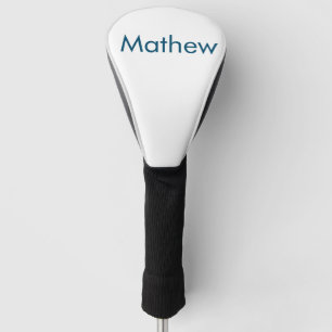 simple initial letter monogram add your name lett golf head cover