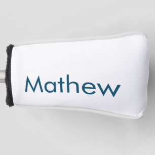 simple initial letter monogram add your name lett golf head cover