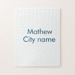 simple initial letter monogram add your name lett  jigsaw puzzle<br><div class="desc">design</div>